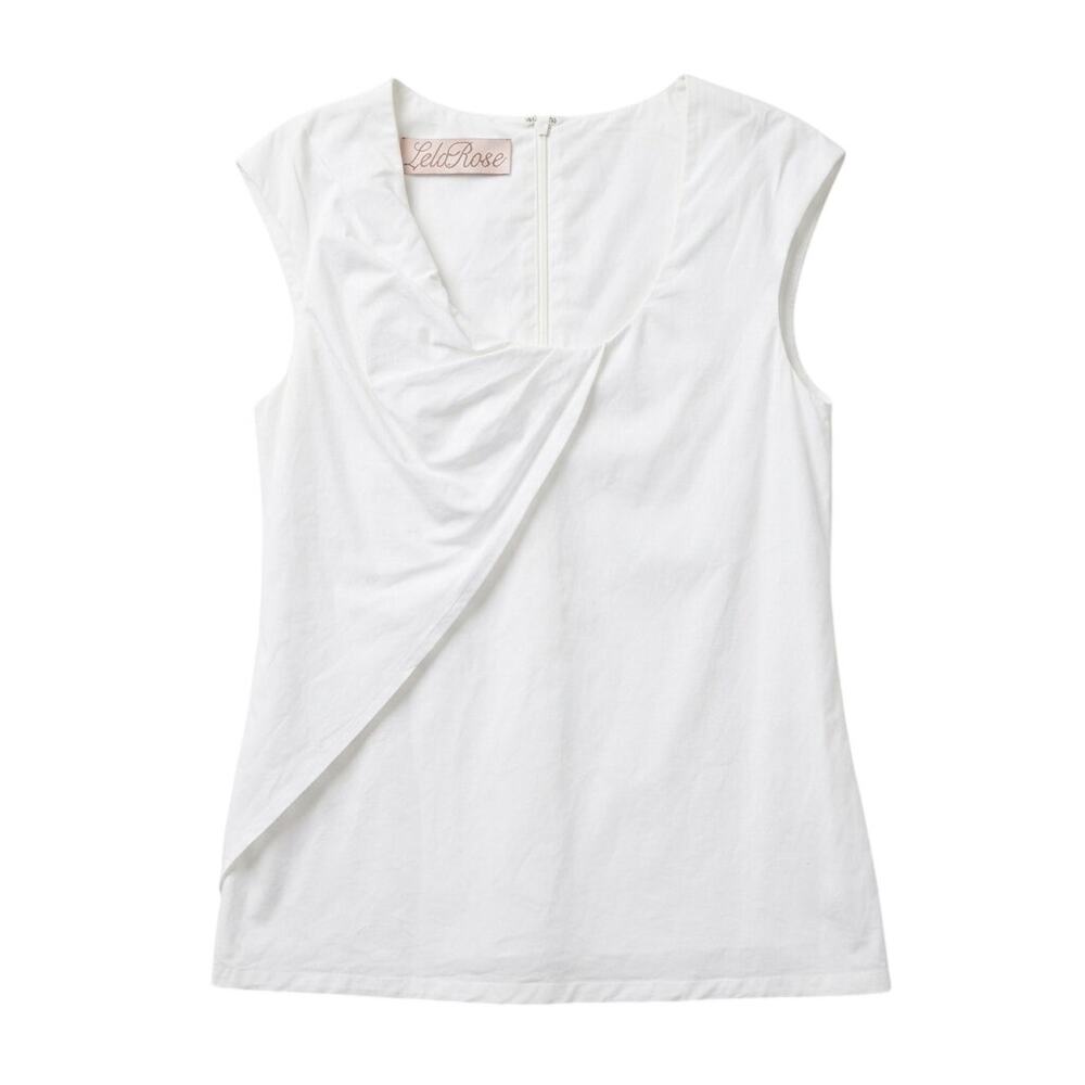 Lela Rose Scoop Neck Blouse Size Small